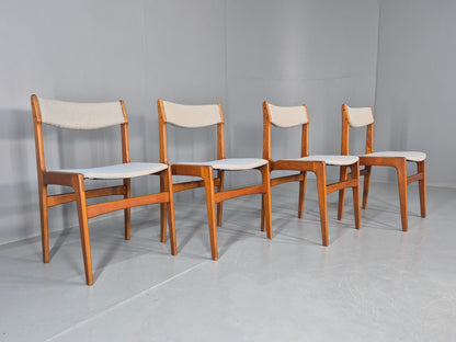 4 Mid Century Vintage Teak Dining Chairs Anderstrup Buch 1960s Retro  EB12106