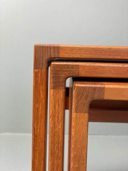 Vintage Kai Kristiansen Nesting Tables Teak Retro Danish 1960s EB11977