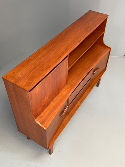 Vintage Teak Highboard Sideboard By Jentique 1960s Mid Century Shelving EB13115