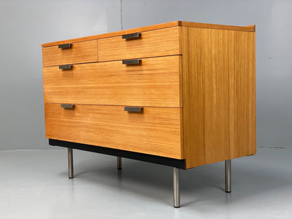 Vintage Chest Of Drawers Stag Fineline Birch Aluminium Retro Mid Century EB12967