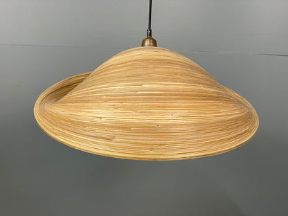 Verza Bamboo Pendant Lamp Freeform Shape Sustainable Handcrafted