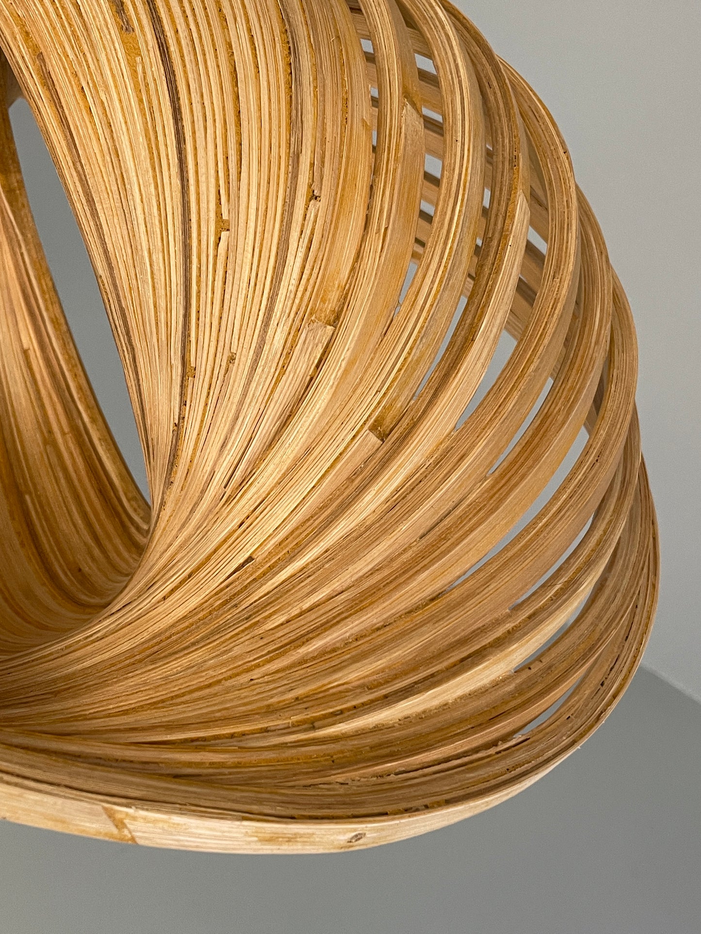 Dua Bamboo Pendant Lamp Freeform Shape Sustainable Handcrafted