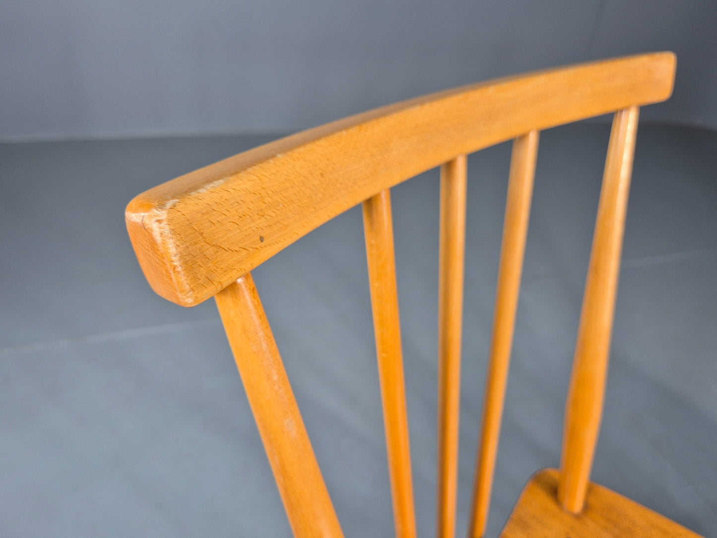 2 Vintage Ercol 391 Dining Chairs beech and Elm 1960s Retro EB12234