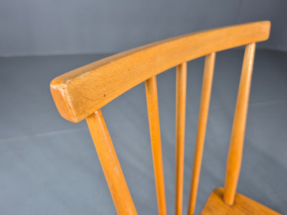 2 Vintage Ercol 391 Dining Chairs beech and Elm 1960s Retro EB12234