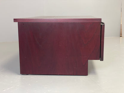 Vintage TV Unit Drawer By Beaver & Tapley Dark Red Oak 1980s EB12197