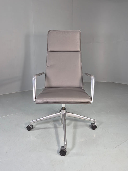 Modern Design Brunner Finasoft Conference Chair Grey Leather EB12994
