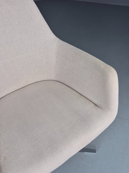 Vintage Swivel Tub Chair Hitch Mylius Modern Design Retro Cream EB12850