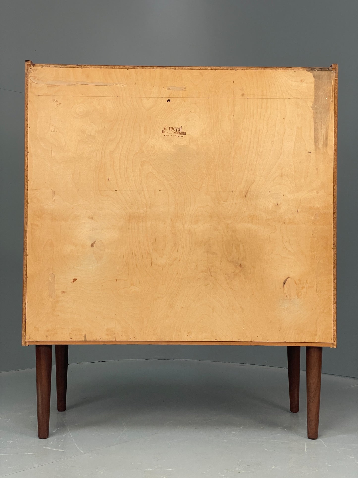 Vintage Teak Bureau Desk By Reoval 1960s Danish Mid Century Drawers EB12367