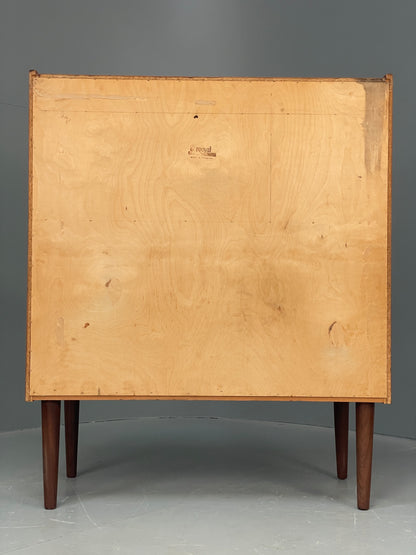Vintage Teak Bureau Desk By Reoval 1960s Danish Mid Century Drawers EB12367