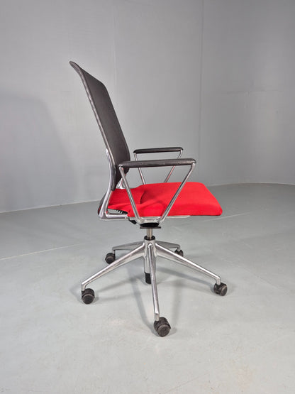 Vintage Vitra Media Office Chair Red and Black EB12256