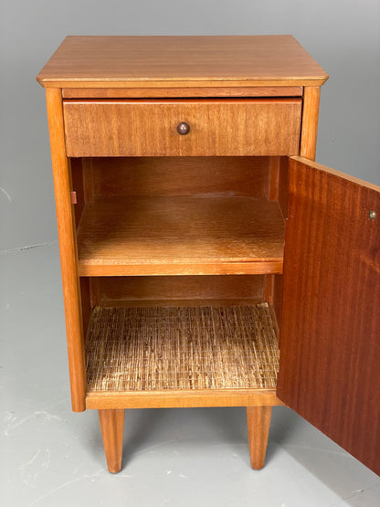 Vintage 1950s Bedside Cabinet By Lebus Oak Mid Century Retro Drawer EB12947