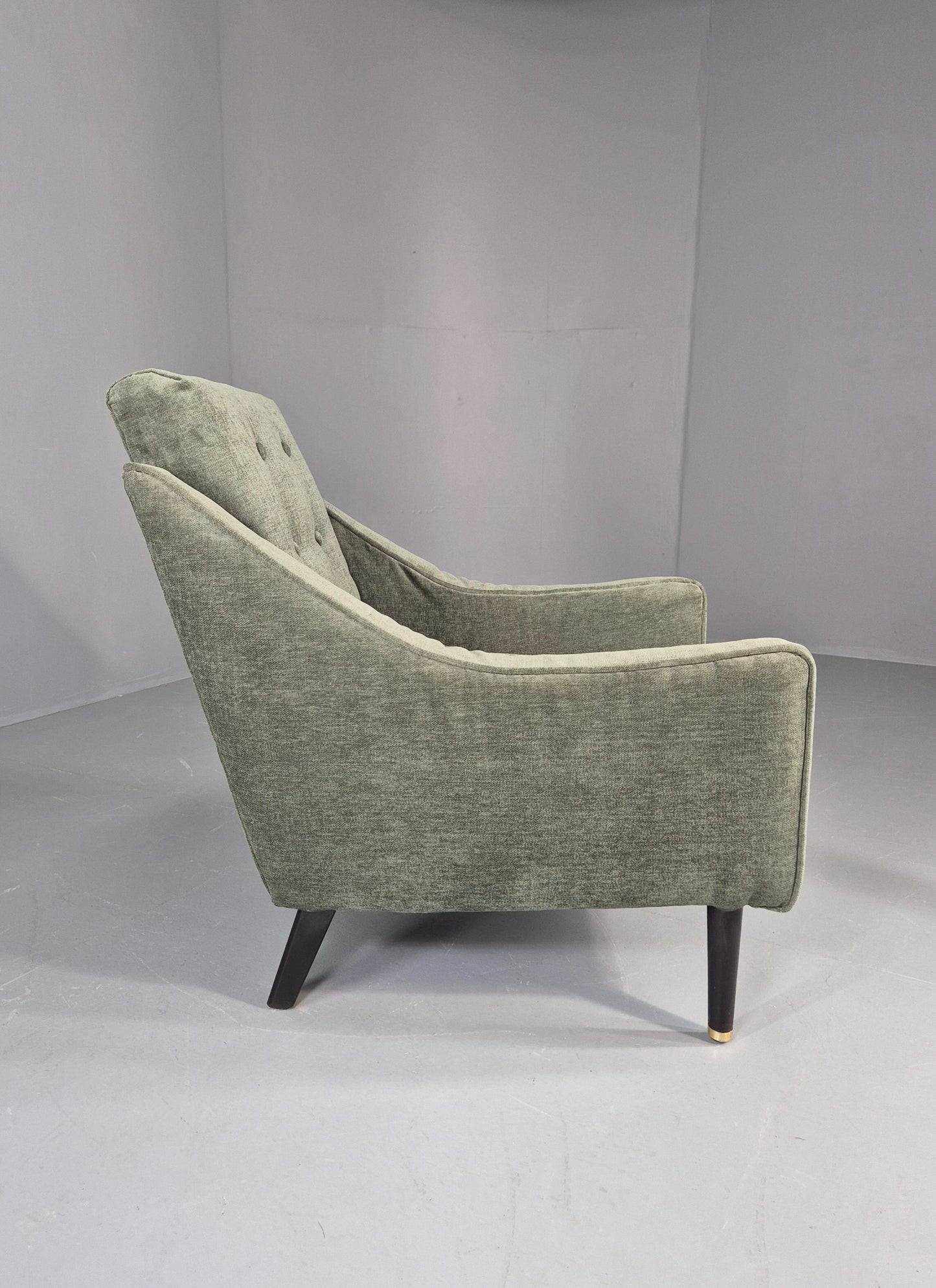 Vintage 1960s Mid Century Lounge Chair New Upholstery Retro Quality EB7919