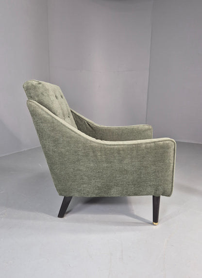 Vintage 1960s Mid Century Lounge Chair New Upholstery Retro Quality EB7919