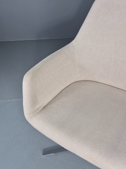 Vintage Swivel Tub Chair Hitch Mylius Modern Design Retro Cream EB12850