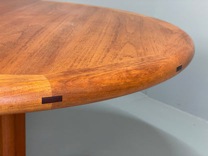 Vintage Teak Dining Table Dyrlund Extending Danish Mid Century 1970s EB12979