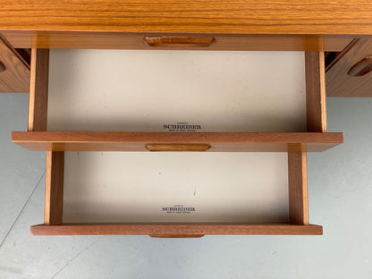 Vintage Schreiber 1960s Sideboard Formica Retro Mid Century Drawers EB12930