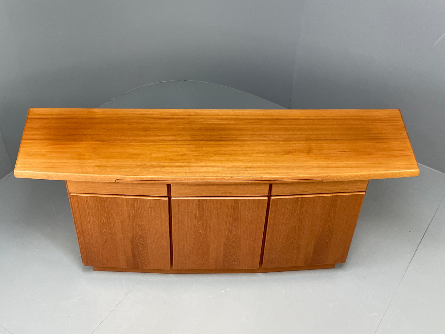 Vintage 1980s Teak Sideboard By Gangsø Danish Retro Shelving Drawers EB12075