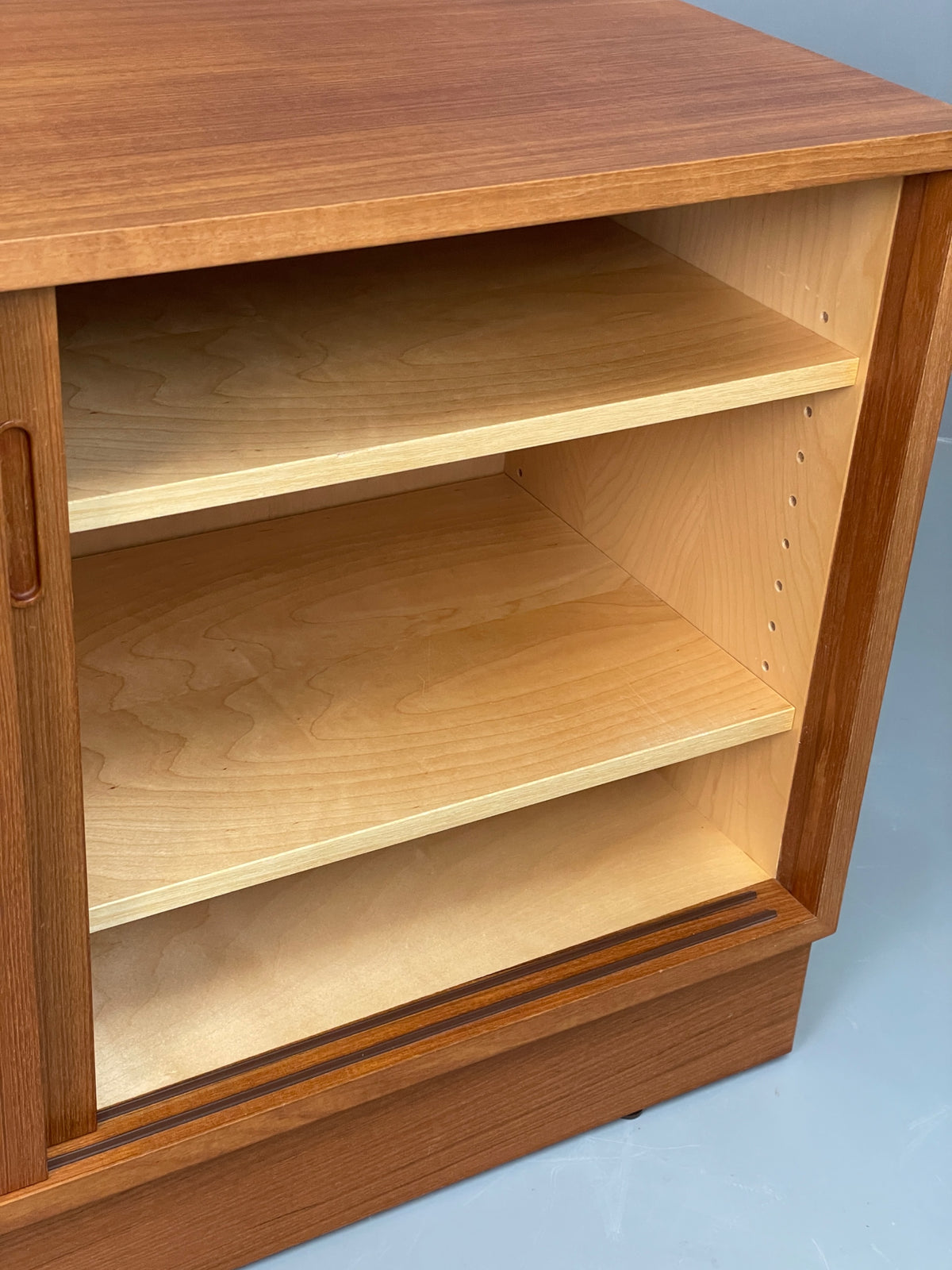 Vintage Hundevad Teak Sideboard Cabinet Danish Mid Century 1960s Shelves EB13103