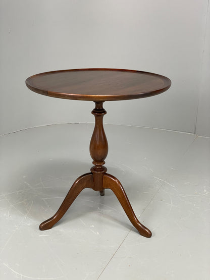 Vintage Circular Side Table 1950s Danish Walnut Mahogany Coffee Table EB12276