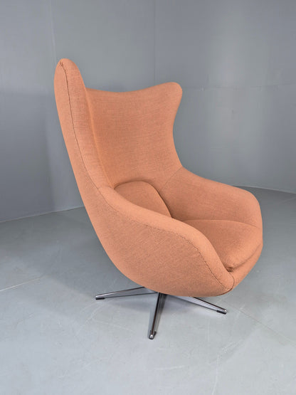 Vintage Danish Bucket Egg Chair New Upholstery 1960s Retro Mid Century EB12111