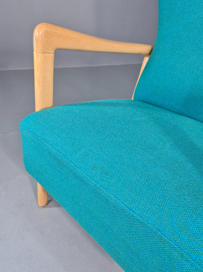 Vintage Mid Century Fritz Hansen Lounge Chair Soren Hansen Design 1940s  EB12108