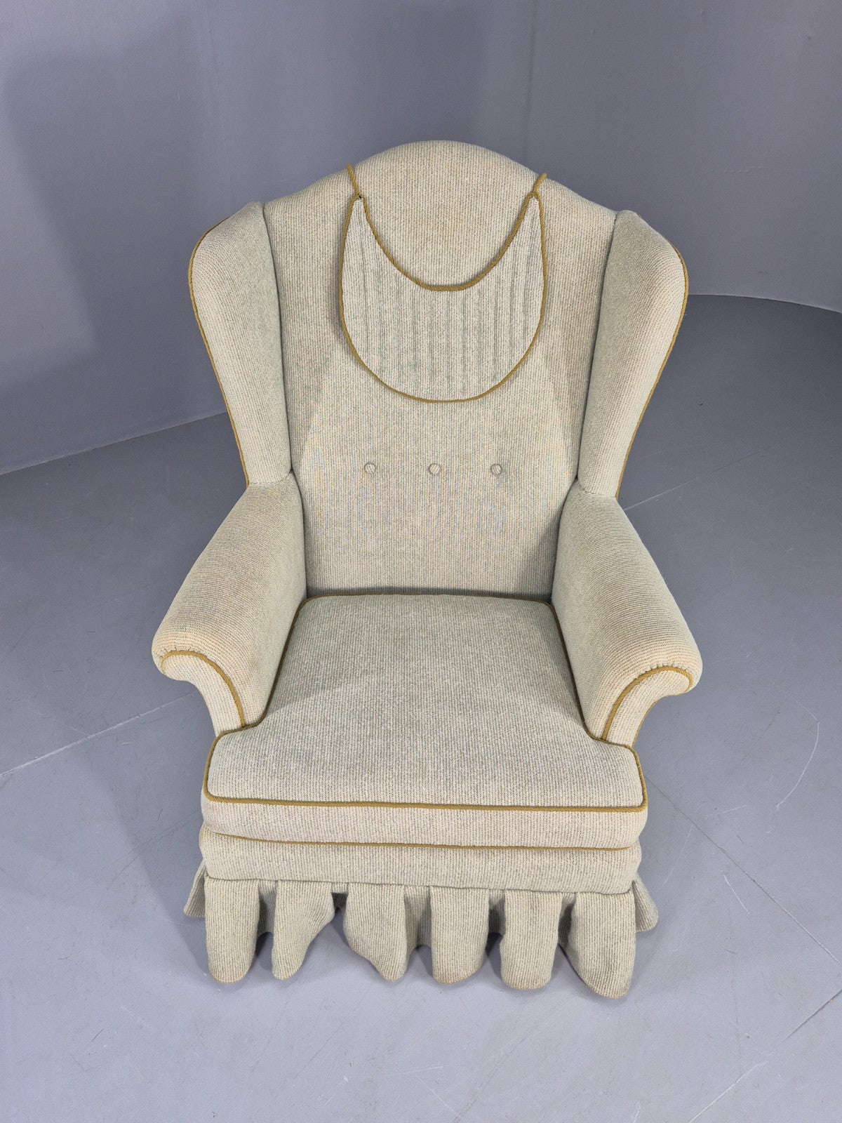 Vintage Danish Wing Back Armchair Cottage Style 1960s Retro Classic EB12672
