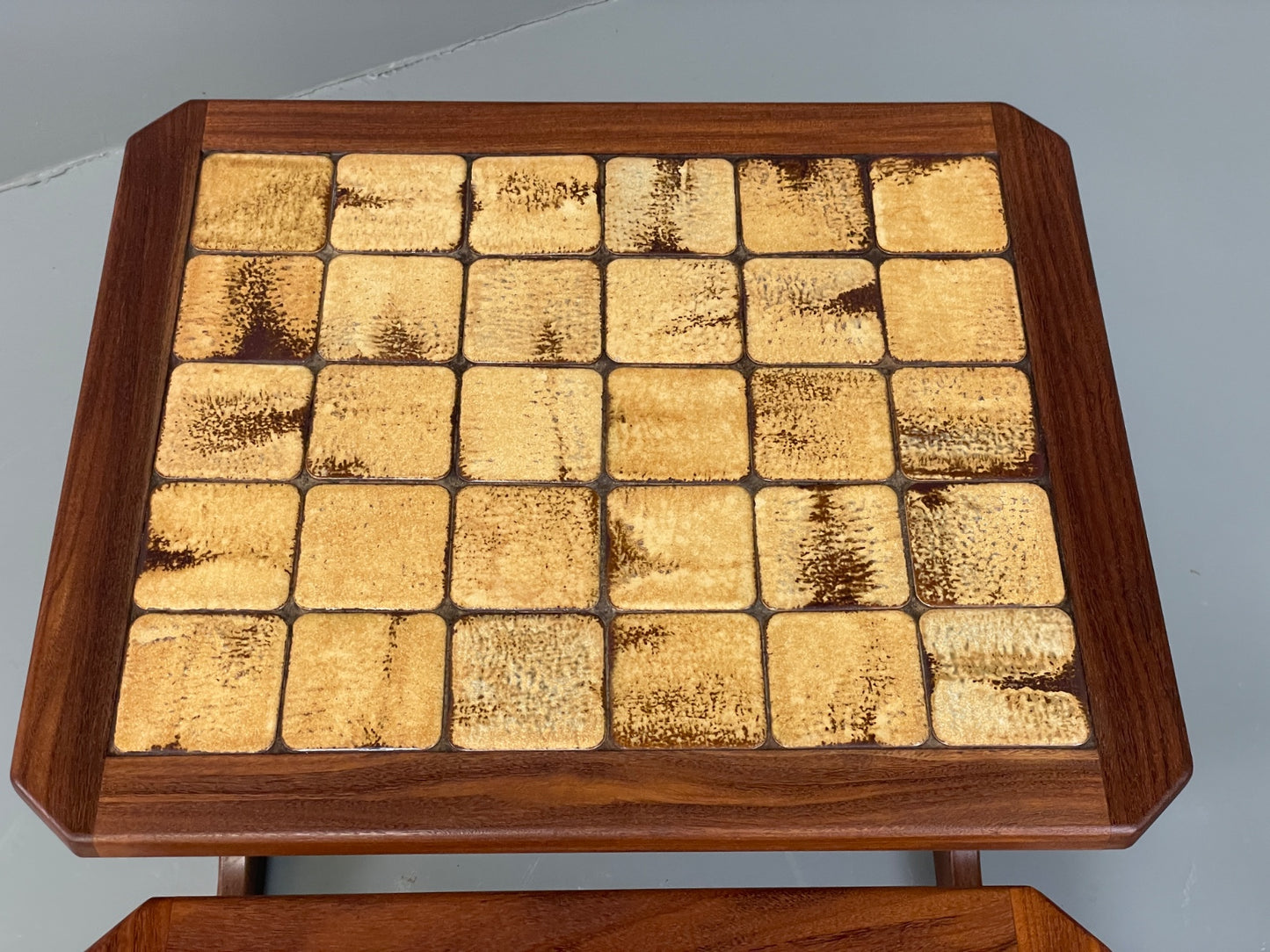 Vintage G Plan Nesting Tables Teak Tile Top Mid Century 1960s Set Of 3 EB12886