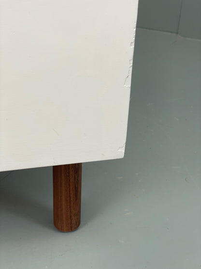 Vintage Chest Of Drawers By Uniflex Teak Retro 1960s Mid Century White EB12961