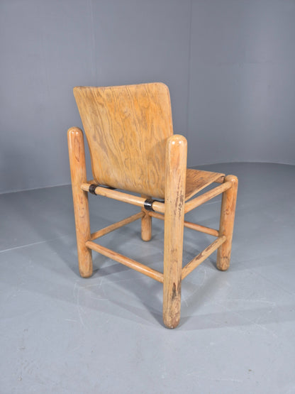Vintage Brutalist Getama Chair Friis and Nielsen design 1970s Retro Eb12546