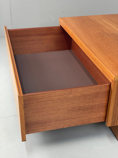 Vintage Teak Drawer TV Unit By Beaver & Tapley Retro Storage EB13155