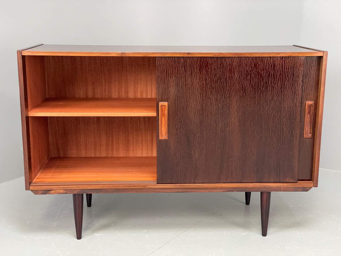 Vintage 1960s Compact Sideboard Cabinet Danish Mid Century Storage EB12341