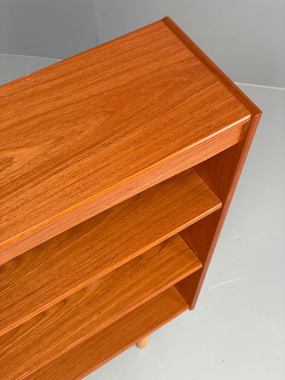 Vintage 1970s Teak Bookcase Retro Mid Century Adjustable Shelving EB12974