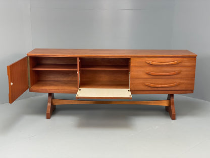 Vintage Beautility Teak Sideboard Mid Century 1960s Retro Drawers EB12934