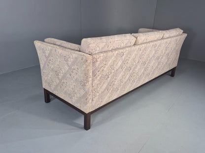 Vintage 3 Seater Sofa 1980s Danish Design Geometric Pattern Retro MCM Eb12581