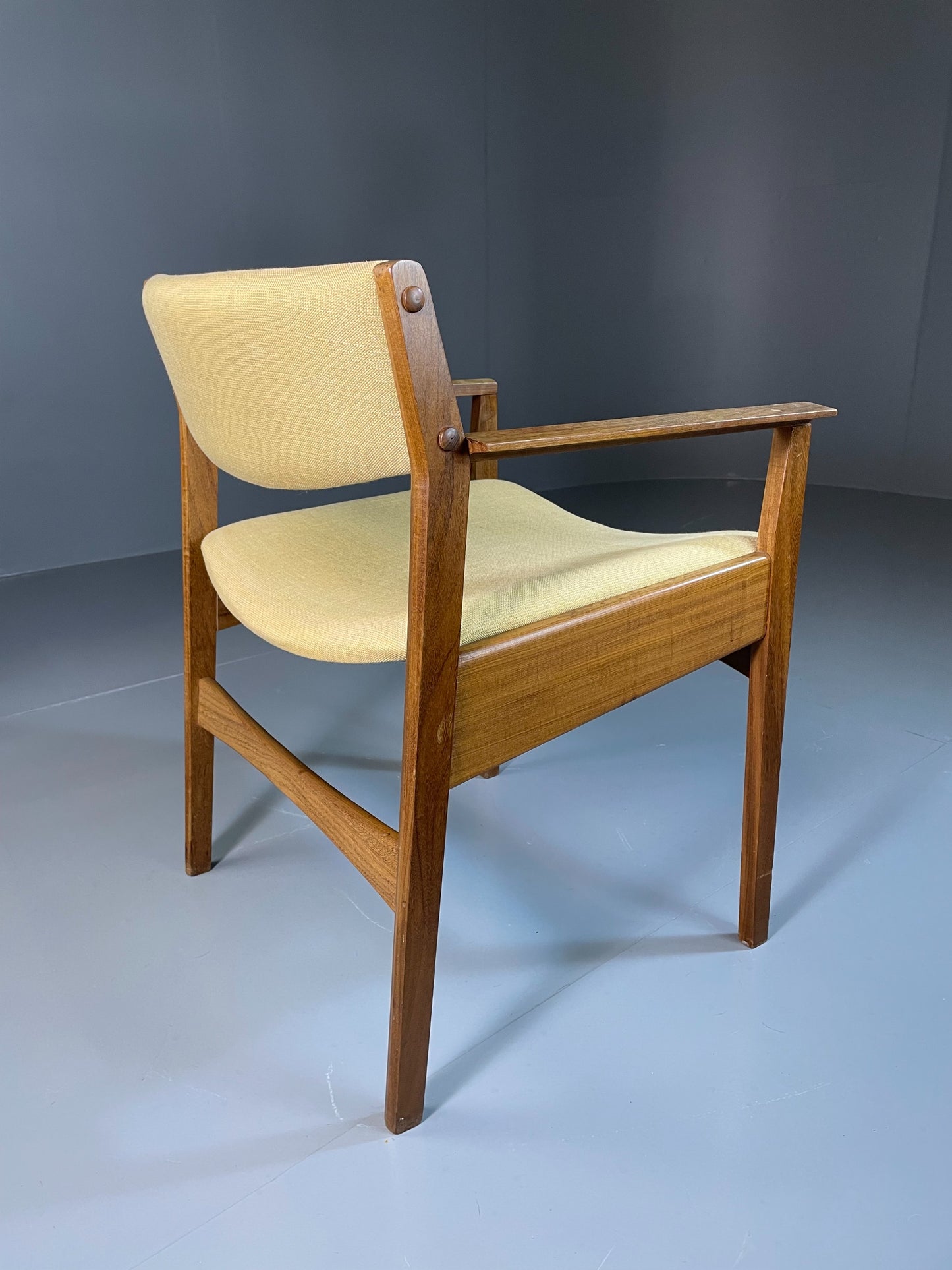 Vintage Mid Century Desk Elbow Chair Danish Teak Retro 1960s EB06348