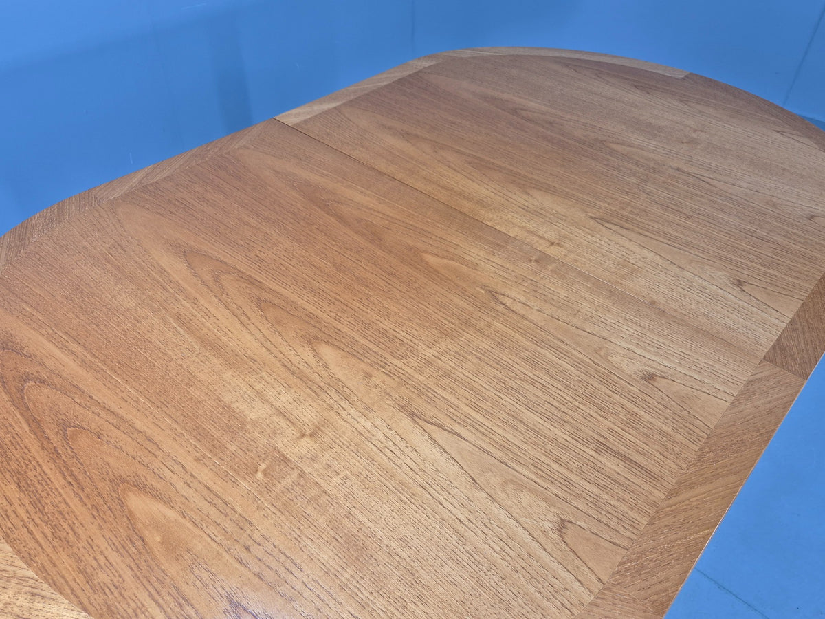 Vintage Oval Teak Dining Table Extending Parker Knoll 1980s Retro EB13140