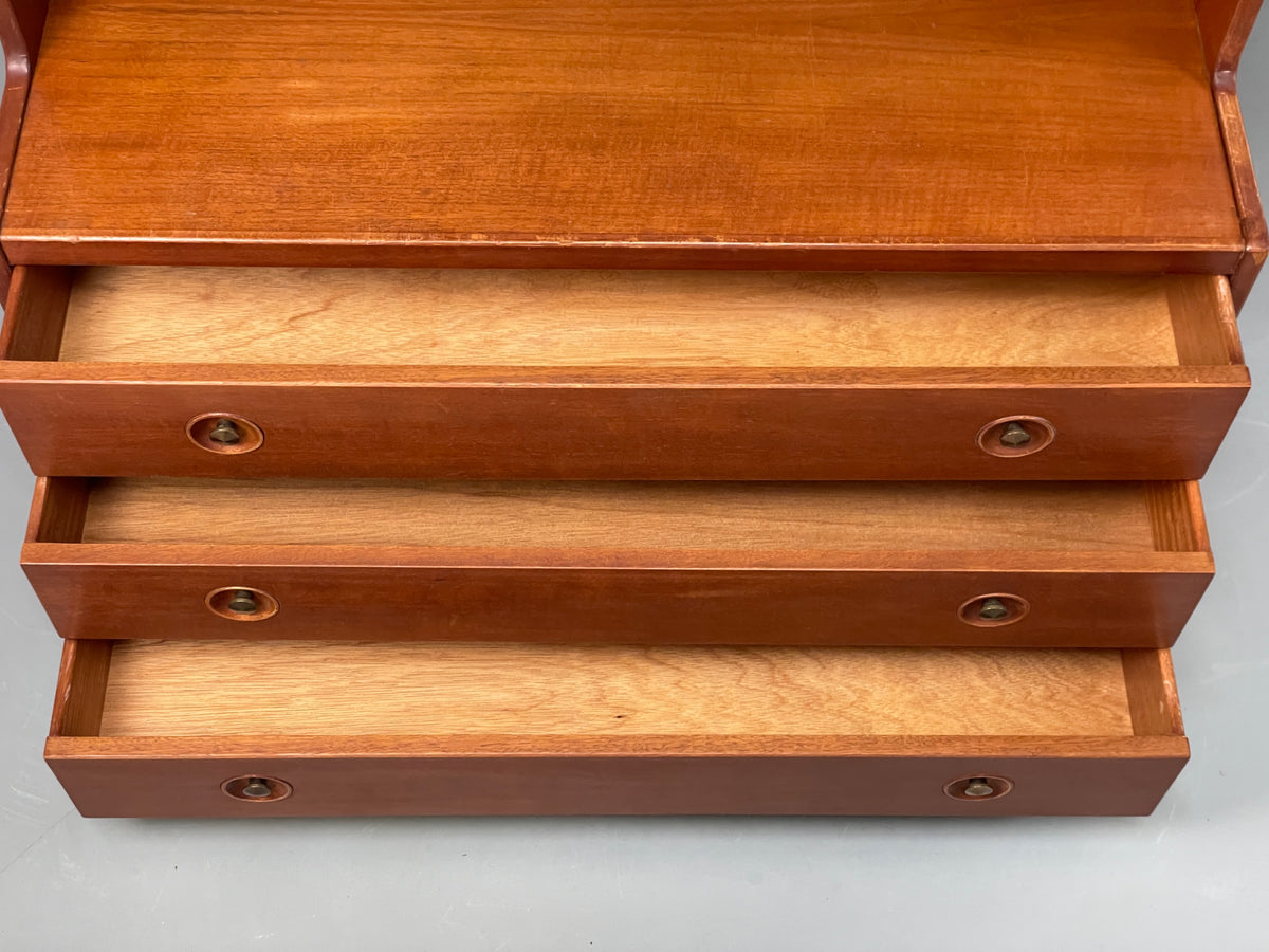 Vintage Teak Wall Unit Jentique Mid Century Retro Shelving Drawers EB13106