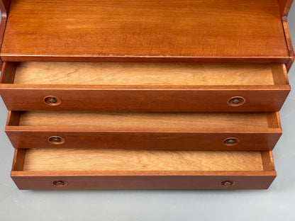 Vintage Teak Wall Unit Jentique Mid Century Retro Shelving Drawers EB13106