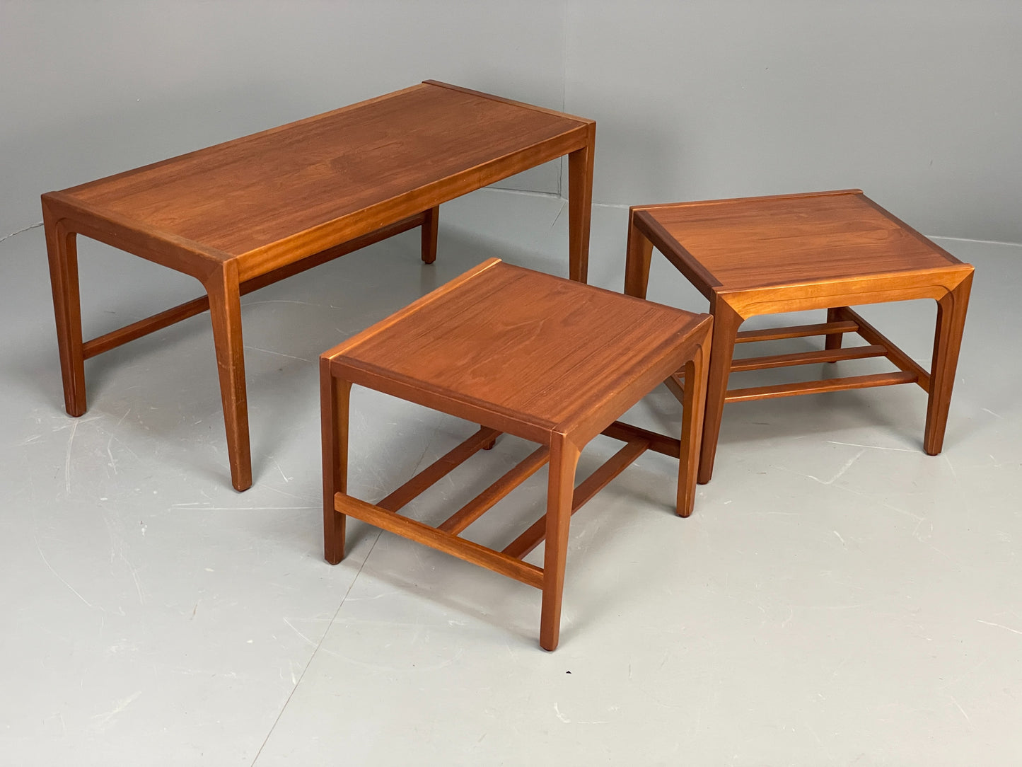 Vintage Teak Nesting Tables Coffee Table By Remploy 1960s Retro EB12061