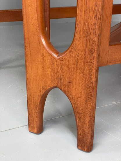 Vintage Teak Dropleaf Table By Jentique 1960s Oval Beech Retro EB11695 MWOO