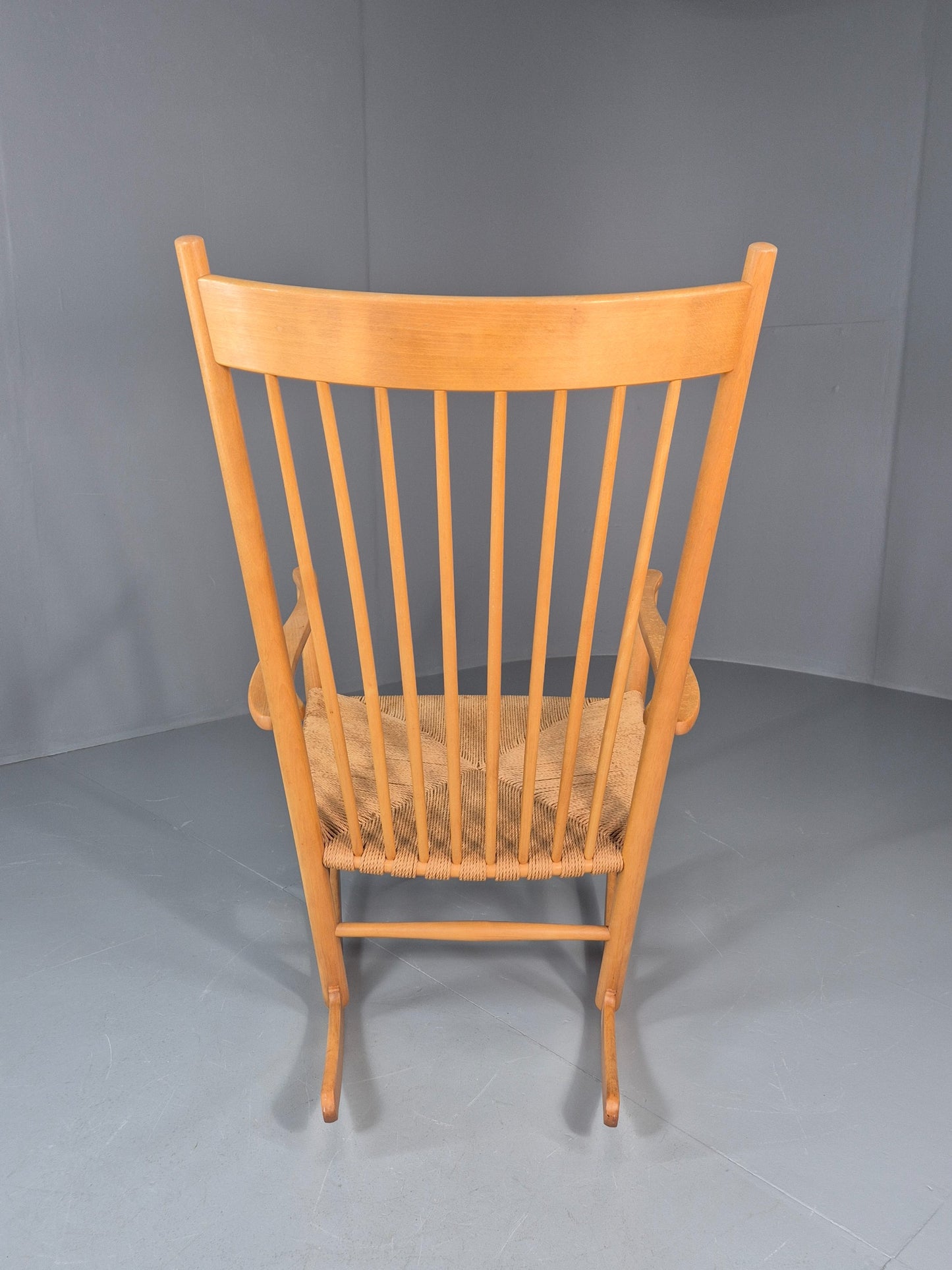 Vintage Wegner Rocking Chair J16 Model for Fredericia c1944 MCM Retro 10991