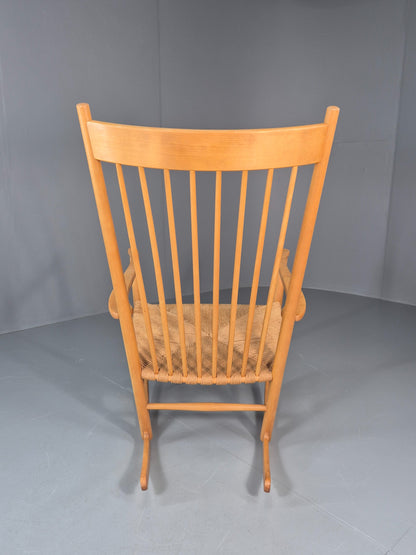 Vintage Wegner Rocking Chair J16 Model for Fredericia c1944 MCM Retro 10991
