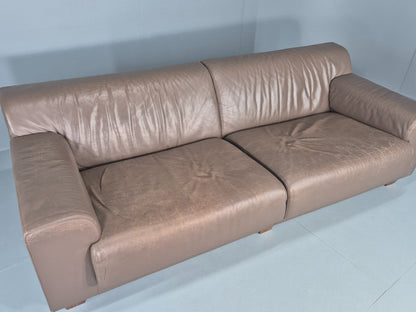 Vintage 3 seater sofa Leather Upholstery Modern Design EB12478