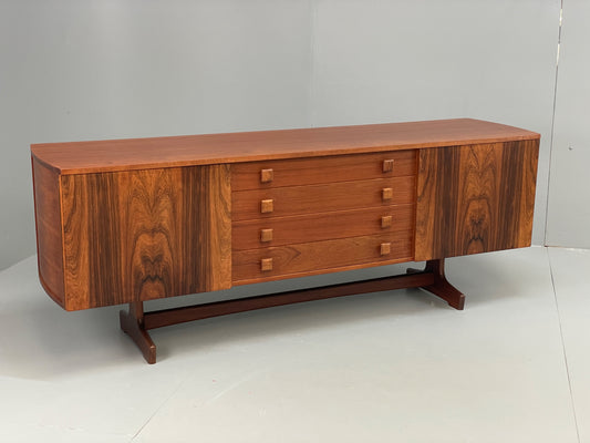Vintage Teak Sideboard Vanson Mid Century 1960s Walnut Retro Shelving EB12881