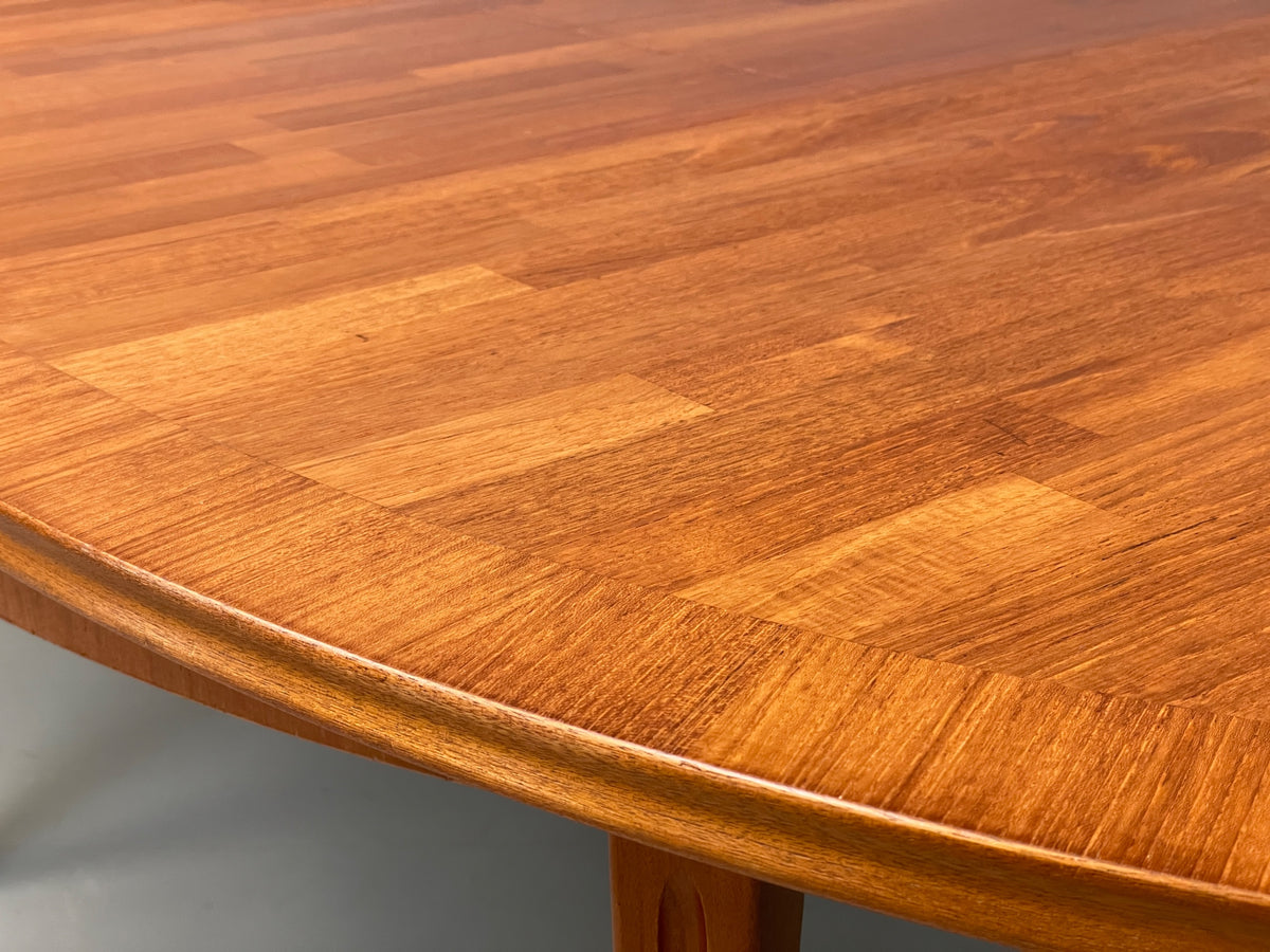 Vintage Teak Dining Table Oval Extending Mid Century Retro W Lawrence EB12953