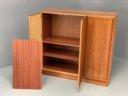 Vintage Danish Pine Cabinet By Viborg Møbler 1970s Drawers Shelving EB10846