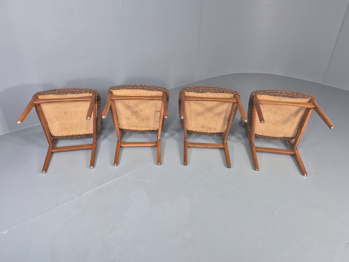 Vintage Dining Chairs Mid Century Teak and Beech 1960s Retro EB11955