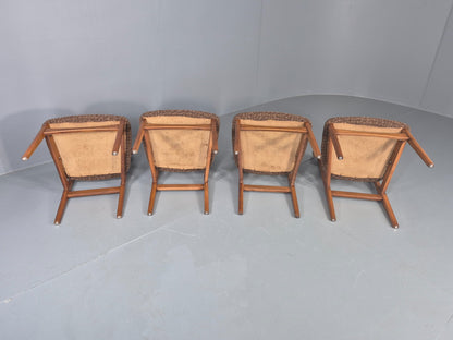 Vintage Dining Chairs Mid Century Teak and Beech 1960s Retro EB11955