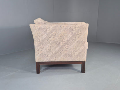 Vintage 3 Seater Sofa 1980s Danish Design Geometric Pattern Retro MCM Eb12581