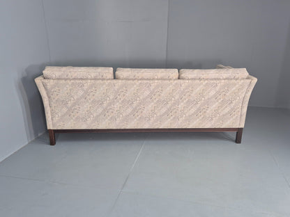 Vintage 3 Seater Sofa 1980s Danish Design Geometric Pattern Retro MCM Eb12581
